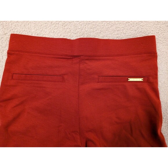 NWT IMAN Sz XS Short Red Rich Stretchy Super Soft Pull-On Flat Trousers Pants - Picture 12 of 14